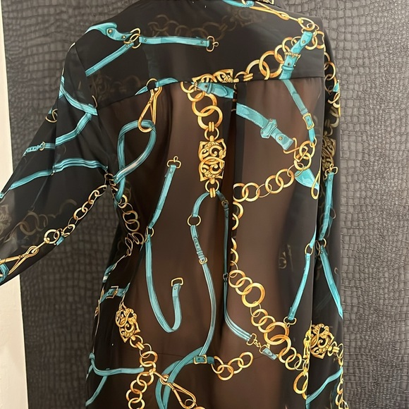 Gianni Bini Sheer Blouse - Picture 3 of 3